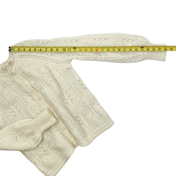 Sezane Alma Cardigan Sweater Ecru White Soft Knit Wool Blend Rare HTF SZ Small - Picture 16 of 16